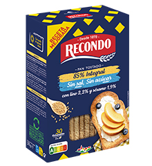 Pan tostado integral sin sal y sin azúcares