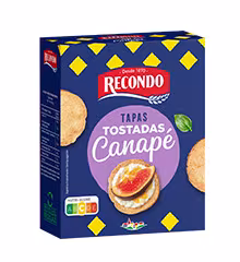 Tostada canapé redonda